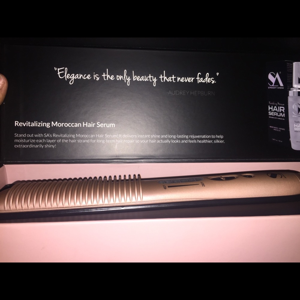 Hair straighten brush